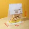 Bolsa para Bollo de Pan Tostado, Bolsa de Empaque para Panadería con Ventana Personalizable, Bolsa con Cierre Zip para Papel de Seda de Snacks, Se Puede Imprimir con Logo