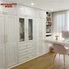 Fábrica de Guangzhou Armario de Madera Maciza Americano Francés Hecho a Medida Escritorio Completo de Comercio Exterior Armario Personalización de Casa Entera para Villa