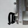 Fabricante de Ganchos Abiertos de Plástico Negro de 25~38 mm, Hebillas de Gancho Abierto para Cincha, Hebillas de Anillo en D Abierto