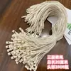 Cordón para etiqueta colgante etiqueta colgante para ropa cuerda para etiqueta colgante cuerda de algodón cuerda de etiqueta simple ropa de mujer cordón encerado cuerda para etiqueta colgante de ropa