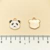 Acessórios de joias de desenho animado coreano faça você mesmo, pingente de liga de panda a óleo, chaveiro de moda nacional, pulseira, acessórios com pingente