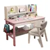 Escritorio Simple de Madera Maciza, Escritorio de Oficina, Mesa de Estudio, Silla de Estudio de Estilo Nórdico Moderno, Juego de Mesa y Silla para Estudiar Infantil