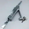 MS828-1 cerradura de varilla de conexión gris, llave de hierro cerradura de puerta de gabinete eléctrico, cerradura de puerta de caja de distribución, cerradura de gabinete de chasis