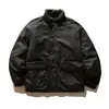 Frontiera Norte Marca de Tendencia Estilo Americano para Hombre Invierno 2025 Nuevo Chaqueta de Algodón con Cuello Alto para Hombre Bolsillo Grande Ropa de Trabajo Abrigo Grueso de Algodón