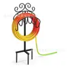 Soporte de Manguera Suave de Pie para Jardín y Césped, 150 Pies Resistente de Metal Desmontable Resistente a la Corrosión