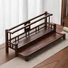 Escritorio de Madera de Nogal Norteamericano, Estante de Exhibición de Madera Maciza, Estante de Almacenamiento para Tazas de Té y Juegos de Té, Estante de Exhibición para Estudio, Estante de Almacenamiento para Tetera de Arcilla Púrpura