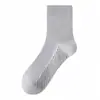 Meias masculinas de algodão cano médio primavera e outono algodão malha absorvente de suor desodorante meias sociais pretas masculinas atacado cano longo