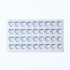 36 Pedrería Acrílica Plana de 12 mm en Forma de Corazón para Decoración de Álbumes de Fotos DIY para Niños