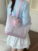 Bolsa Tote Estampada de Grande Capacidade Yuezi para Mulheres 2026 Novo Estilo Coreano Elegante Bolsa de Ombro de Mão Bolsa de Trabalho de Alta Qualidade