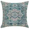 Funda de Almohada Estilo Retro Bohemio Nuevo Sofá Sala de Estar Oficina Cojín Lino Decoración del Hogar