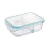 Lonchera recipiente para mantener la frescura lonchera rectangular trabajador de oficina caja para mantener la frescura caja de frutas para el hogar caja bento de vidrio lonchera para estudiantes