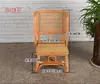Cadeira de Rattan Natural, Pequena Cadeira de Rattan para Adultos, Cadeira Infantil, Cadeira de Lazer para Idosos, Cadeira com Encosto Macio para Casa, Restaurante e Loja de Música Folclórica