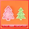 Serie Navideña Dulce Molde de Galletas Dibujos Animados 3D Arcilla DIY Calcetines Galletas Impresas Simuladas