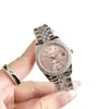 Reloj de Acero para Mujer con Incrustaciones de Diamantes, Casual y Elegante, Esfera Redonda, Moderno y a la Moda, Lujo Ligero y Elegante, Reloj de Cuarzo