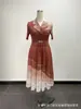 Miyake Moda Atravessando Fronteiras Africana e Europeia Atacado Plus Size Luxo Leve Vestido Plissado Feminino para Efeito Emagrecedor