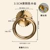 Gaveta de Armário de Medicina Chinesa de Cobre Puro Dourado Puxador de Anel Circular de Furo Único Maçaneta de Porta de Guarda-Roupa Novo Puxador de Gaveta de Latão Chinoiserie