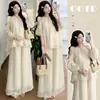 Traje de Vestido de Maternidad Celebridad de Internet 2025 Verano Nuevo Protector Solar Ropa de Embarazo Pantalones de Pierna Ancha Falda Conjunto de Dos Piezas para Mujeres Embarazadas