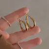 Brincos de Metal de Alta Qualidade Atacado Transfronteiriço para Mulheres 2025 Novo Estilo Quente Brincos de Luxo Acessível Joias Simples Elegantes para Orelha