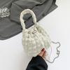 Bolso Plegable Nuevo Estilo Coreano Bolso de Mano para Mujer Bolso de Hombro para Mujer con Textura Suave Gran Capacidad Bolso Nube Hinchada para Viajes y Ocio