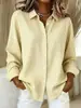 Camisa a cuadros de manga larga con cuello vuelto versátil para mujer, nueva, transfronteriza europea y americana 2026, Ropa de mujer de moda trendy para las cuatro estaciones, europea y americana