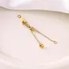 Cadena de Extensión de Perla Ajustable Deslizante de Acero Inoxidable Cadena Final para Pulsera y Collar de Acero de Titanio Accesorios para Joyería DIY