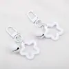 Llavero con Colgante de Campana de Estrella de Cinco Puntas de Colores Caramelo de Aleación Cubierta para Auriculares Decoración de Pareja