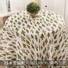 Tela Cabeza Tela Estampada Fondo Grueso Cortina Y Mantel Lino Fresco Estilo Japonés Algodón y Lino Floral Sofá Cuadros