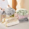 Manta Jacquard Colorida Catiônica Multifuncional, Manta Decorativa com Pompons para Sofá de Quarto, Manta para Soneca no Escritório