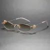 Novos Óculos de Sol Modernos Brilhantes com Embelezamento de Diamantes, Luxuosos e Personalizados com Proteção Solar, Sem Armação C69292