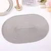 Mantel Ovalado, Mantel Tejido de PP con Textura para Mesa de Comedor, Mantel Decorativo de Estilo Sencillo para Mesa de Comedor, Mantel Antideslizante y Aislante Térmico Estilo Occidental