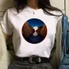 Camisetas Gráficas para Mujer Maycaur Bosque Montaña Casual Cuello Redondo