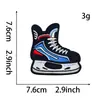 Parches termoadhesivos bordados con patrón de equipo de hockey adecuados para decoración DIY en ropa, bolsos y sombreros