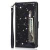 Adecuado para Samsung S26 Funda de Cuero, A57 Billetera con Cremallera y Brillo, Portatarjetas, Correa de Mano, Funda para Redmi Note15, A37