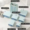 Caja de almacenamiento de joyas azul de Amazon transfronteriza para anillos, caja con cajón para collares, pulseras, pendientes, caja de embalaje para accesorios de pulseras