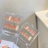 Manicure Tulipa Degradê Unhas Usáveis Transparente Celebridade da Internet Acessível Luxo Ins Unhas Feitas à Mão Unhas Prontas para Gestantes