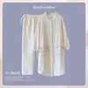 Xiyue Wholesale 10A Algodón de Aire Antibacteriano Vestido Postparto + Pantalones Invierno Clase A Algodón Puro Maternidad Grueso Cálido Pijama de Lactancia