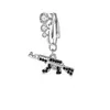 Comercio electrónico transfronterizo europeo y americano más vendido Anillo de ombligo de pistola con incrustaciones de diamantes Pinza para ombligo sin perforación Joyería para perforaciones Amazon al por mayor
