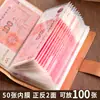 A6 Couro Fivela Magnética Armazenamento de Dinheiro Armazenamento de Livros Porta-Notas Porta-Comprovante de Depósito Multifuncional Livro de Coleção de Ingressos Porta-Notas
