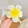 Vacaciones en la playa clip floral de plátano para el pelo pinza de garra floral de dopamina para recogidos en la parte posterior de la cabeza accesorio para el cabello adorno para el pelo