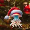 Transfronterizo Nuevo Acrílico Plano Mundo Animal Fiesta Navideña Colgante Decoración de Árbol de Navidad Navidad