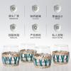 Botella de Agua Fría de Vidrio de Paja Hecha a Mano Estilo Europeo Botella de Leche Set de Agua Botella de Agua para Té Aromático y Agua Herbal Set de Vasos de Agua Botella para Bebidas
