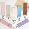 Lanyard tejida de color sólido Morandi para llaves, llavero simple de tela, accesorio para bolso, correa de mano, en stock