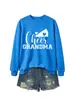 Sudadera deportiva casual cómoda versátil para mujer cheer grandma Amazon eBay tienda independiente capa base