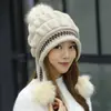 Chapéu Feminino Inverno Estilo K Versátil Tendência Proteção para Orelhas Chapéu de Tricô Fashion Outono e Inverno Veludo Espessado Chapéu de Lã de Inverno