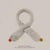 Oferta Especial Invierno Nuevo Estilo Bola de Lana Tejida Oso de Dibujos Animados Flor de Fresa Bufanda Cálida para Niños Niñas y Niños
