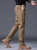 Pantalones de hombre de estilo coreano de alta gama, ajustados, para Otoño e Invierno, Gruesos, de Venta Caliente, Versátiles, Casuales de Pierna Recta con Alto Contenido de Algodón para Hombre