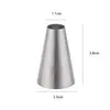 Boquilla Grande para Manga Pastelera de Acero Inoxidable Grado Alimenticio 304 con 8 Dientes para Crema, Chocolate Derretido, Decoración de Galletas, Esencial para Repostería DIY