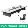 Mesa de Conferência Grande Branca Mesa de Negociação Simples Moderna Combinação de Mesa e Cadeira Recepção Treinamento Placa Retangular Mobiliário de Escritório