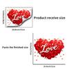 Transfronterizo Amazon Comercio Exterior Rosa Amor Amor Romántico Amor Pareja Pegatinas Día de San Valentín Boda Pegatinas de Pared