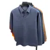 Contiene Lana y SedaCuello en V Falso Dos Piezas Camisa Cálida Suéter Engrosado con Felpa Ropa de Papá Camisa Cálida